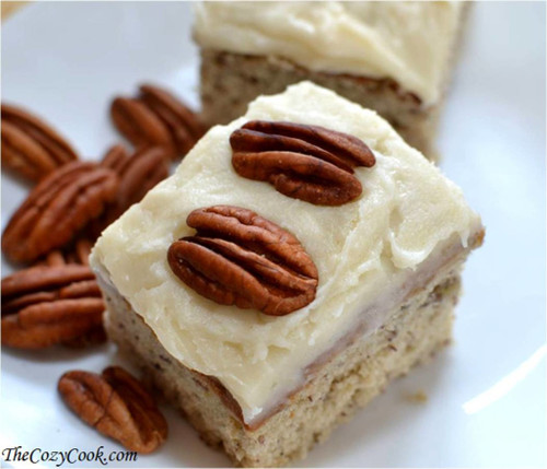 Roasted Banana Bars with Browned Butter