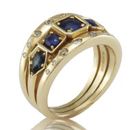 Remodel ~ Sapphire & diamond dress ring