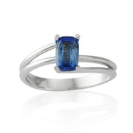 Bespoke commission ~ Bi-Colour Sapphire and Platinum engagement ring