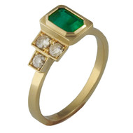 Remodel - Emerald & Diamond ring