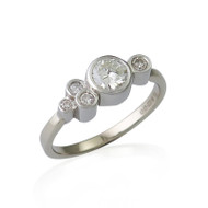 Remodel ~ 5 stone Diamond Platinum Ring