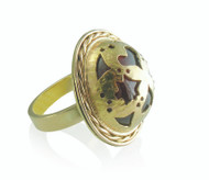 Bespoke Commission - Saxon inspired garnet ring
