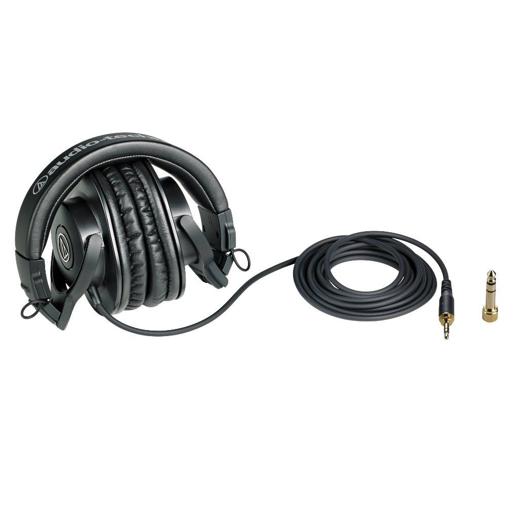 Audio-Technica ATH-M30x ブラックオーバーイヤーヘッドホン Audio Technica ATH-M30x Headphones | FrontEndAudio.com