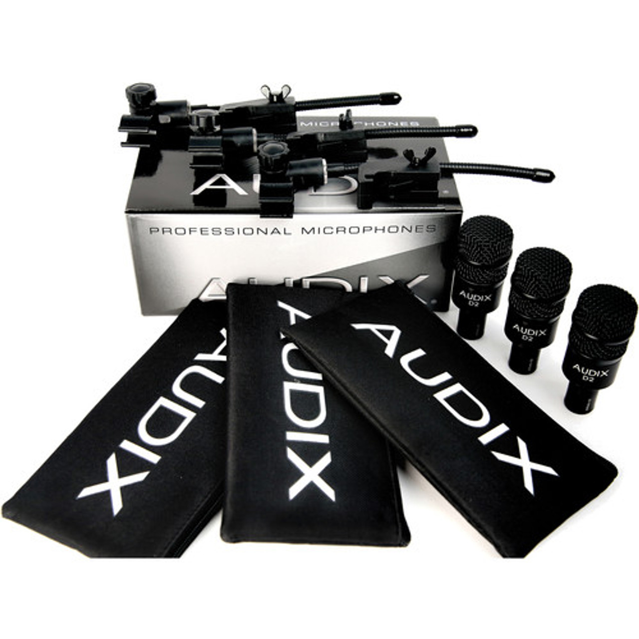 Audix D2 Trio Microphone Pack | FrontEndAudio.com