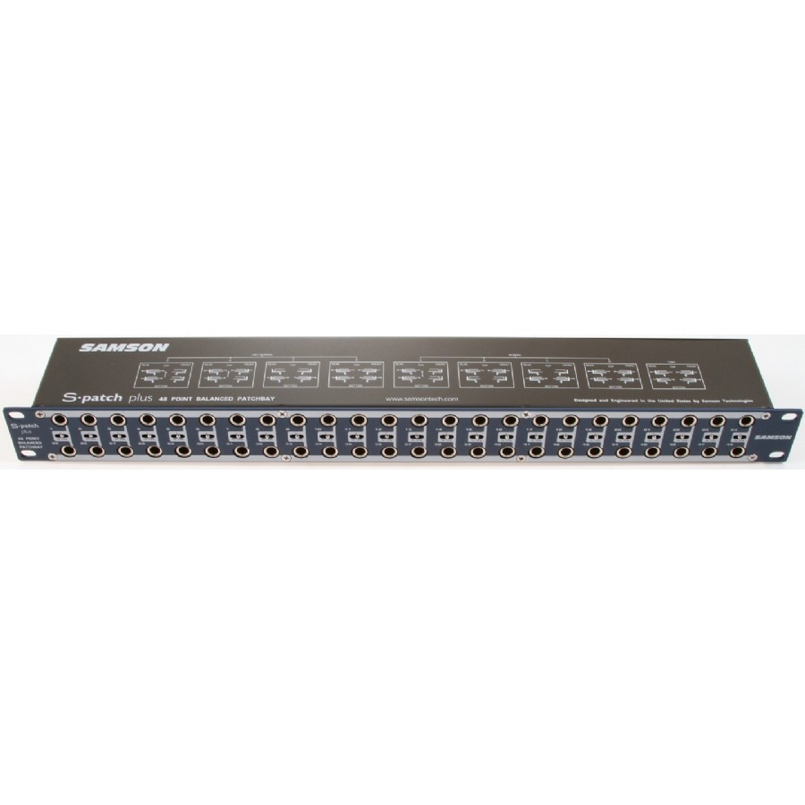 Samson S-Patch Plus Fully Balanced 48-Point Patchbay