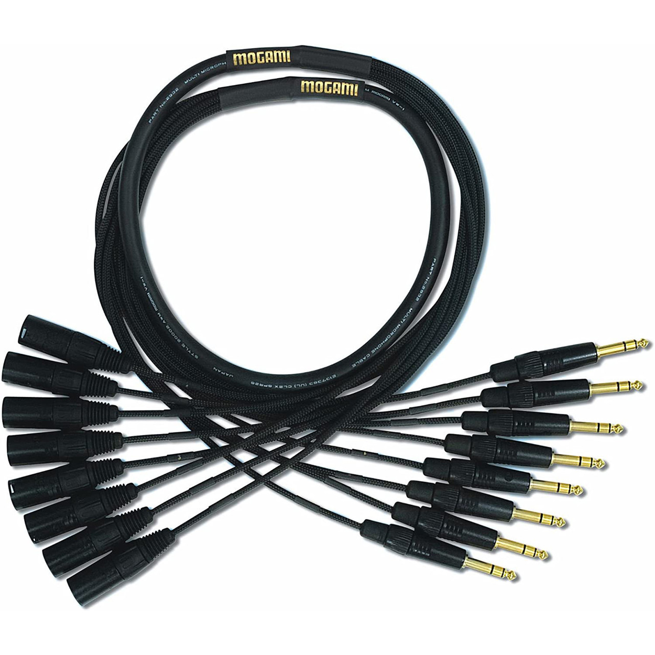 Mogami Gold 8-Channel TRS to XLR Male Fan-Out Snake (25 Foot