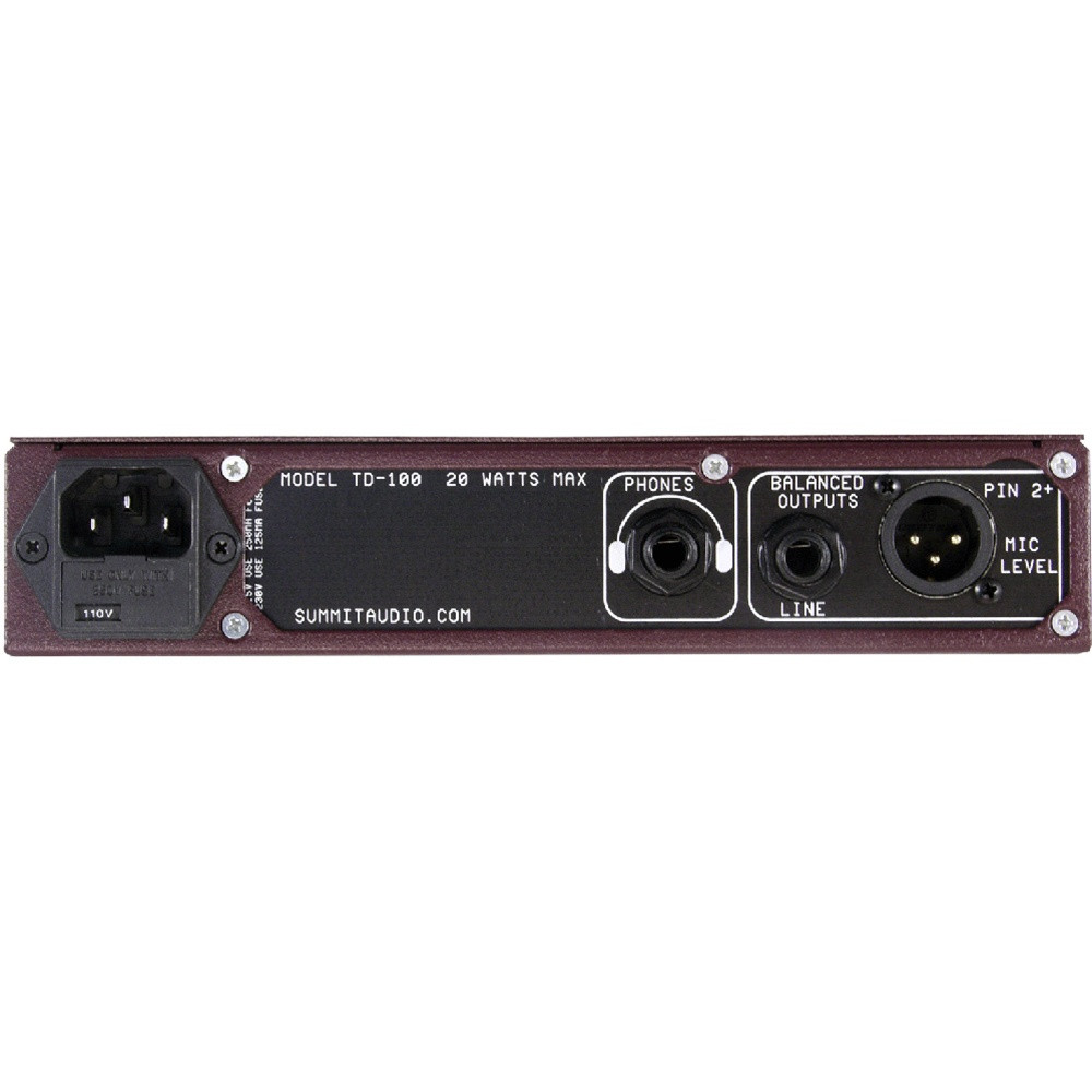 Summit Audio TD-100 Instrument Preamp | FrontEndAudio.com