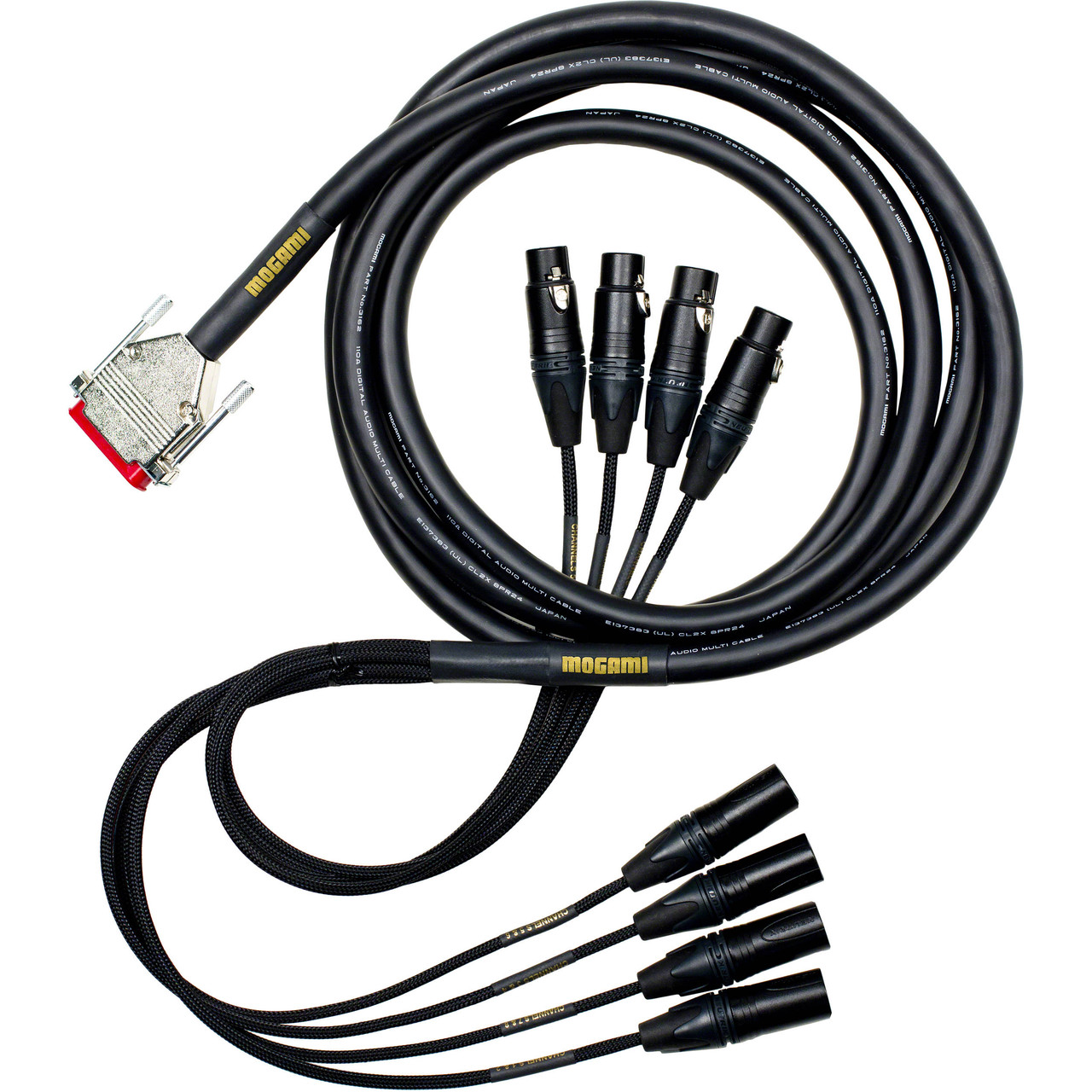 Mogami Gold AES DB25 to XLR Cable (15 Foot) | FrontEndAudio.com