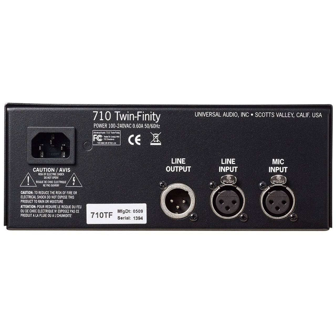 Universal Audio 710 Twin-Finity Preamp | FrontEndAudio.com