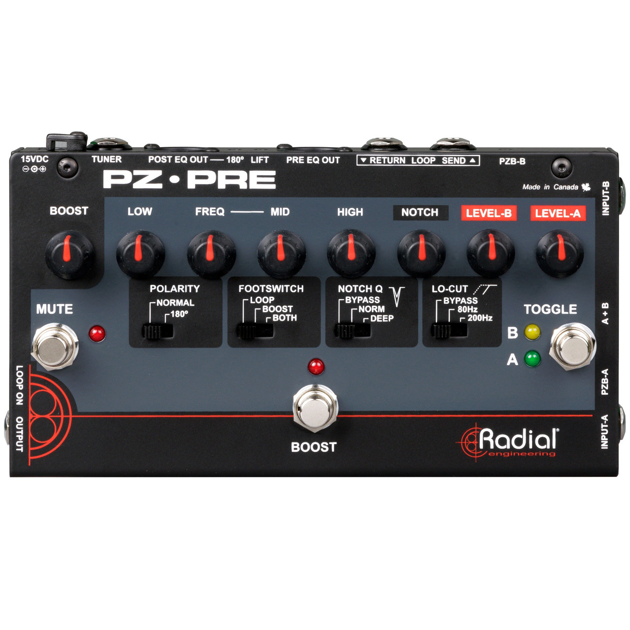 Radial PZ-Preアコースティック用プリアンプ/DI(美品・付属品完備) Radial PZ-Pre Acoustic Instrument Preamp | FrontEndAudio.com