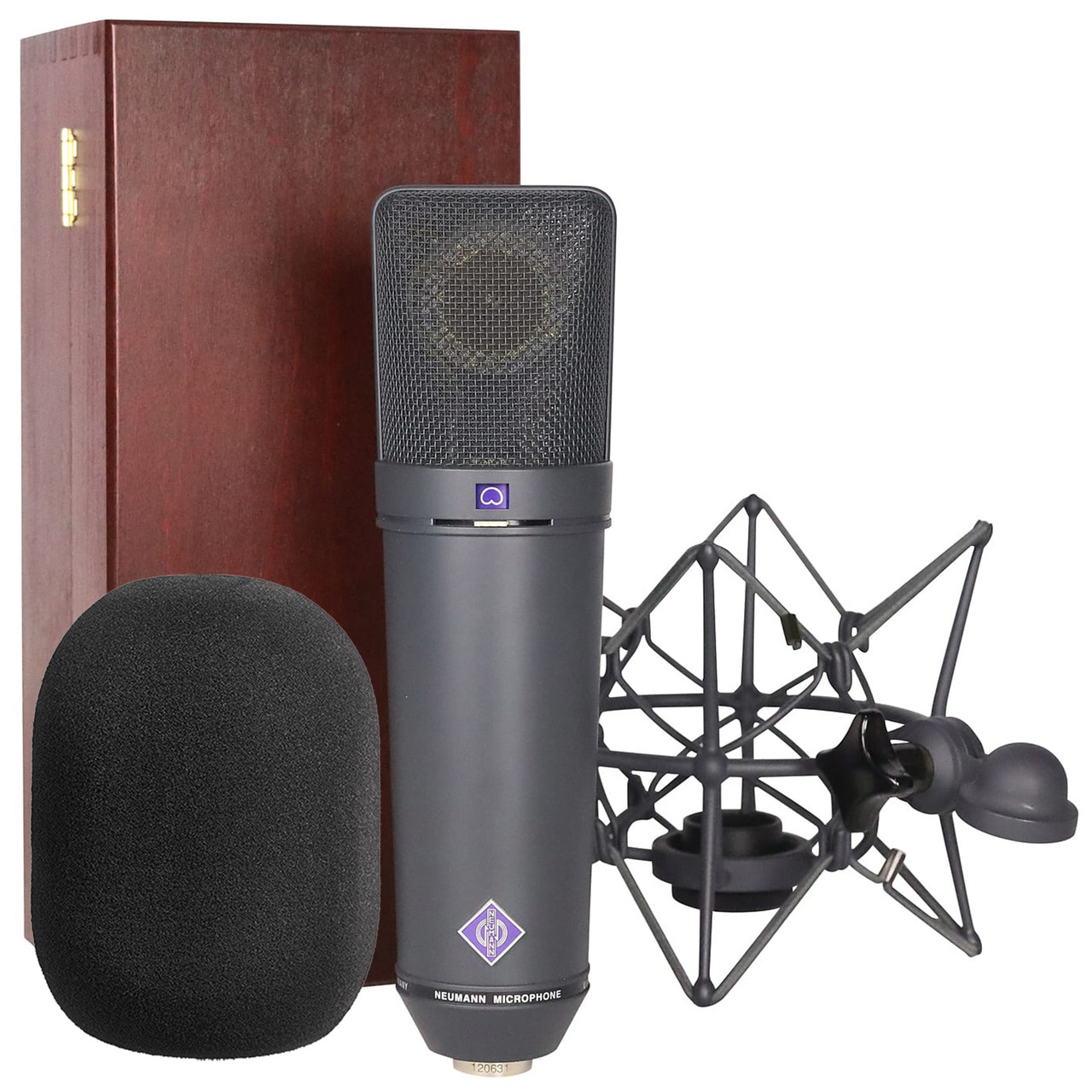 Neumann U 87 Ai Set Z Multi-Pattern Microphone Set (Matte Black 
