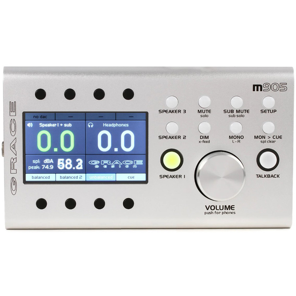 Grace Design m905 Monitor Controller (Silver) | FrontEndAudio.com
