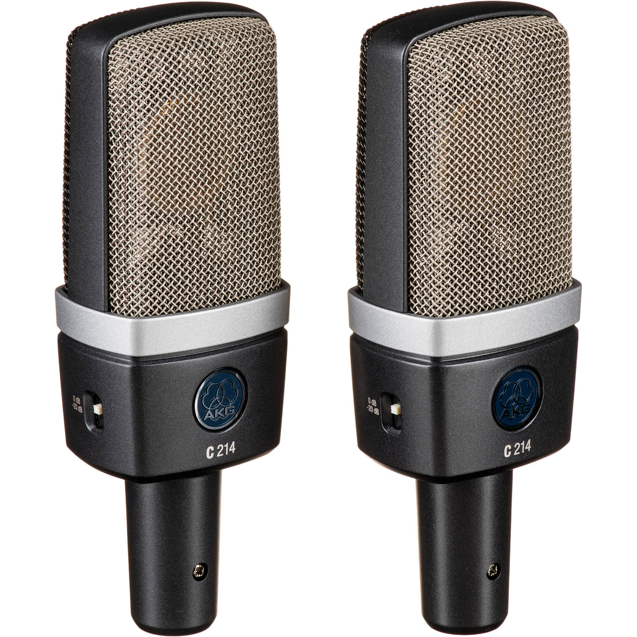 AKG C214/ST Condenser Microphones (Stereo Pair)