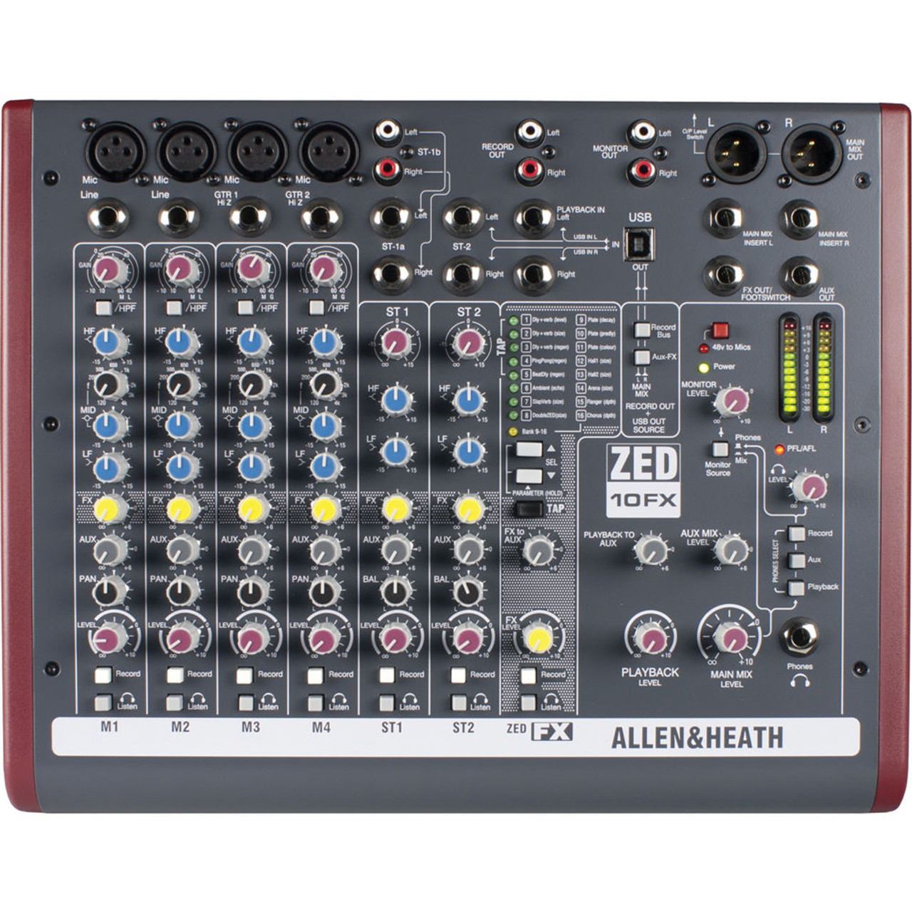 Allen & Heath ZED-10FX Mixer | FrontEndAudio.com