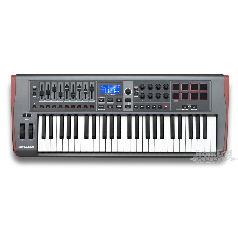 Novation IMPULSE 49 MIDIキーボード USBコード付き Novation Impulse 49 USB Controller | FrontEndAudio.com