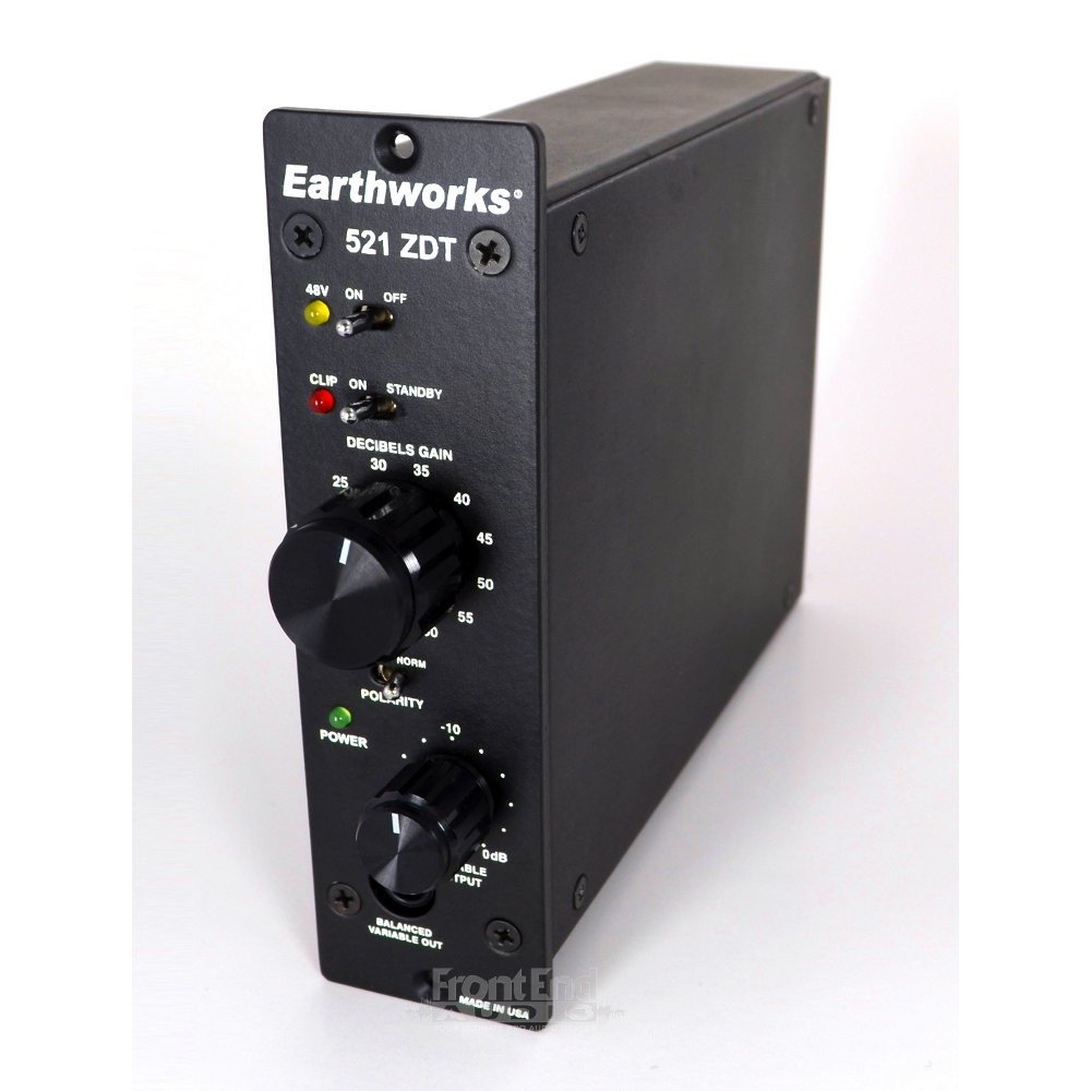 Earthworks 521 ZDT 500-Series Microphone Preamp | FrontEndAudio.com