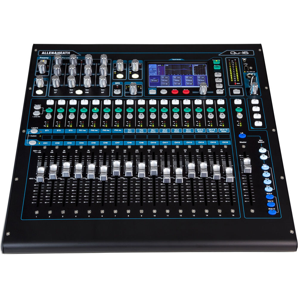 ランボー ALLEN&HEATH Qu-16 デジタルミキサー Allen & Heath QU-16C Digital Mixer | FrontEndAudio.com