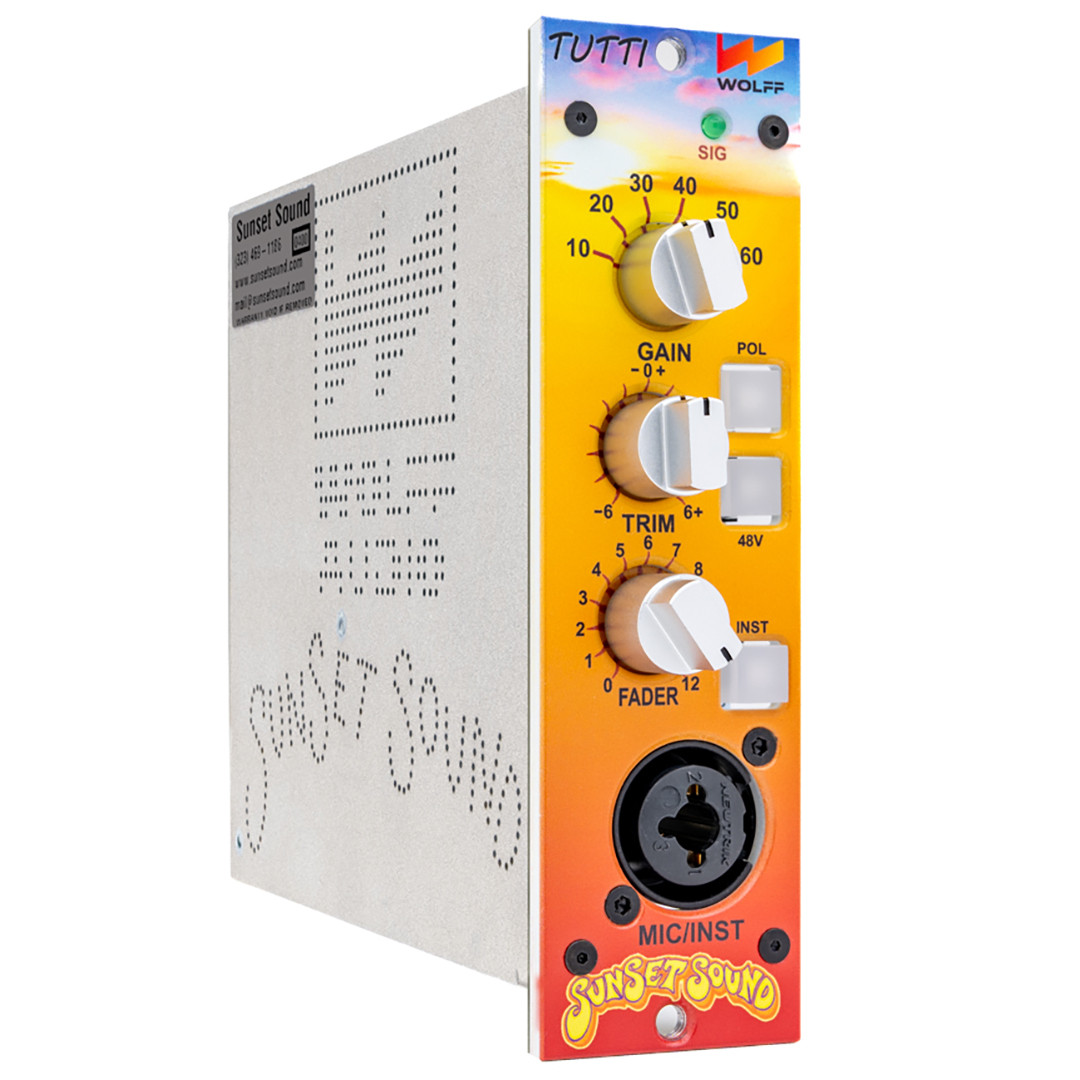 Wolff Audio Sunset Sound Tutti 500-Series Preamp | FrontEndAudio.com
