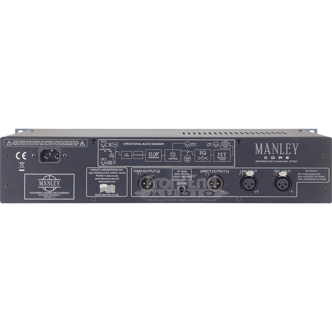 Manley Core Channel Strip | FrontEndAudio.com