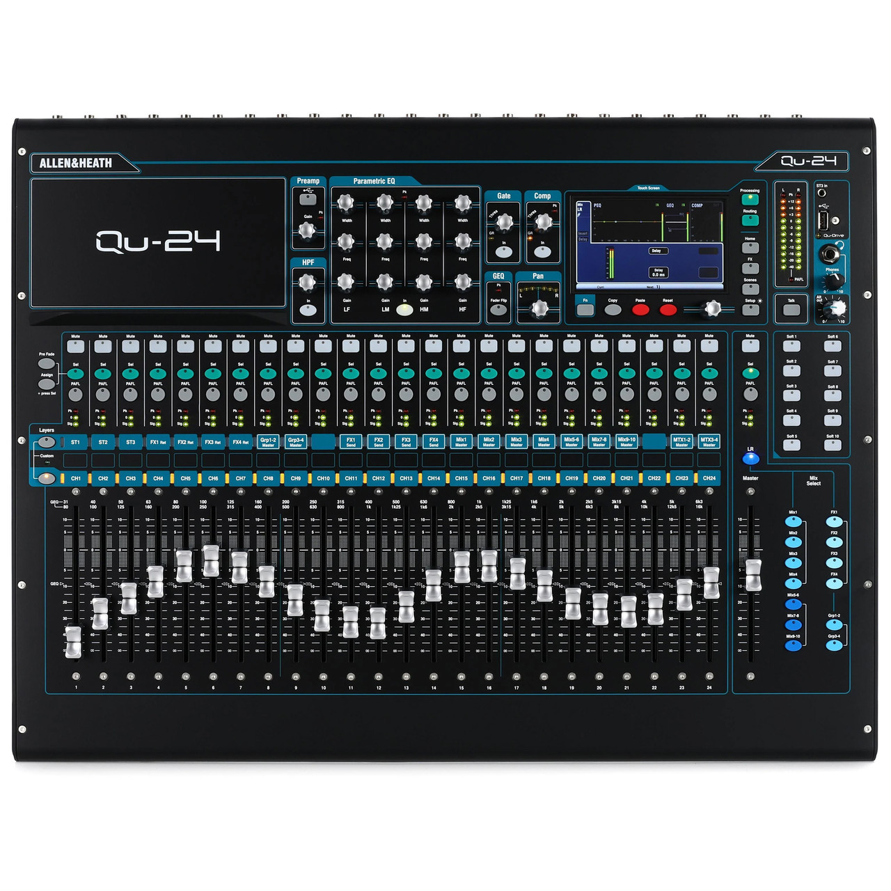 Allen & Heath Qu-24C Digital Mixer | FrontEndAudio.com