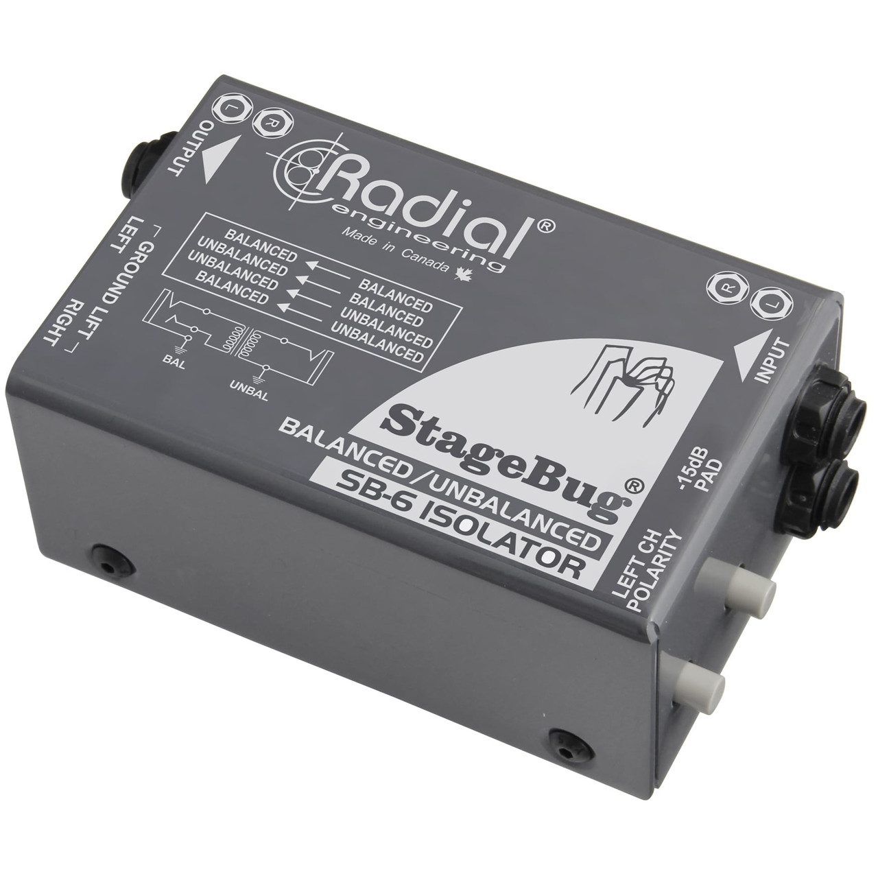 Radial StageBug SB-6 Line Isolator | FrontEndAudio.com