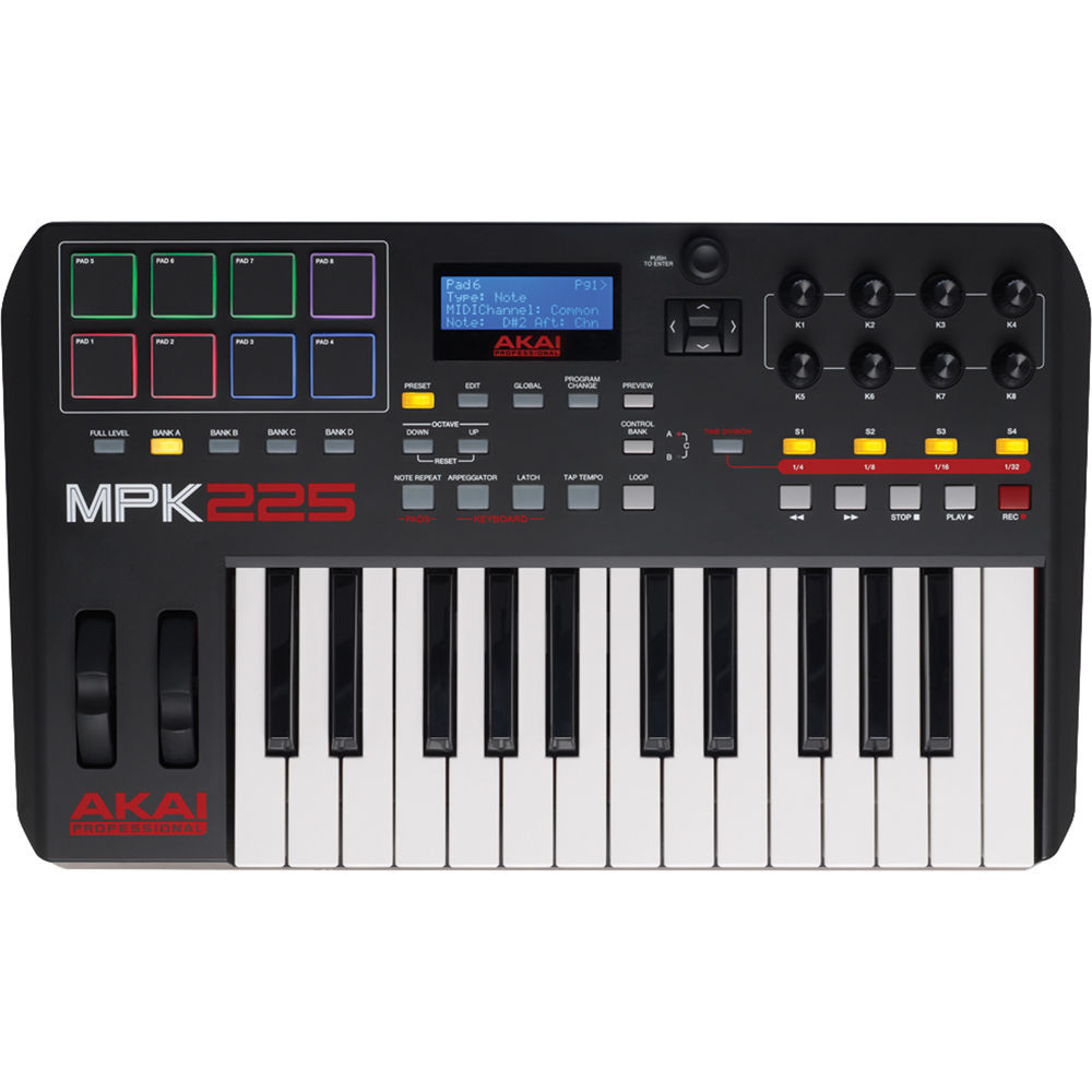 AKAI MPK 225 Keyboard Controller | FrontEndAudio.com