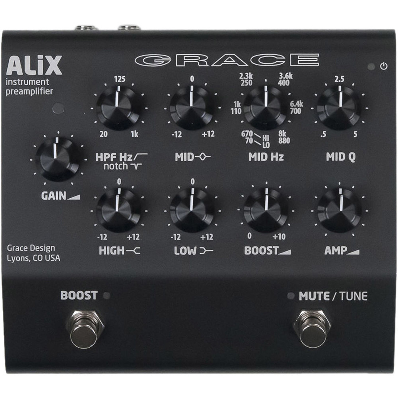 Grace Design ALiX Acoustic Instrument Preamp (Black