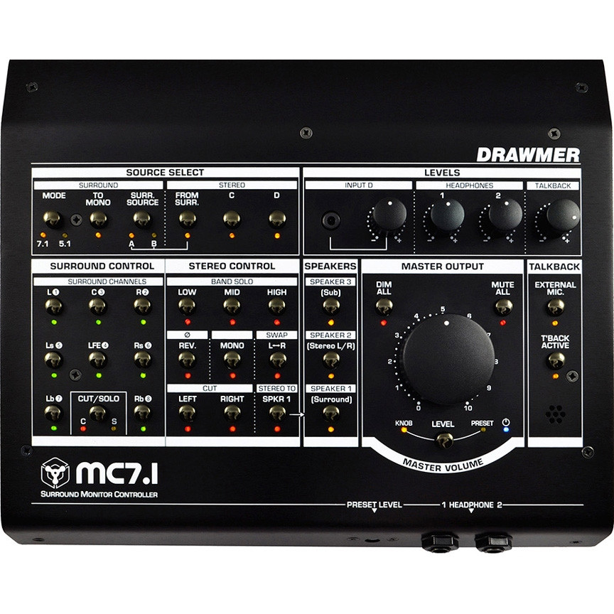 Drawmer MC7.1 Monitor Controller | FrontEndAudio.com