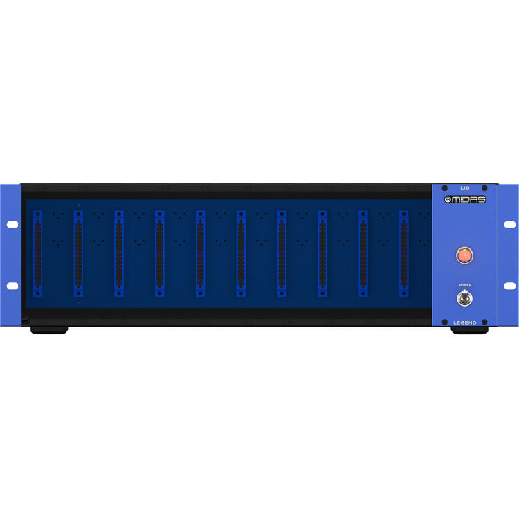 Midas Legend L10 API500シャーシ 箱、付属品あり Midas L10 10-slot 500 Series Chassis | Sweetwater