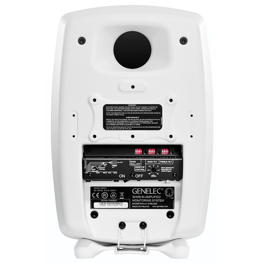 Genelec 8040BW Studio Monitors (White) | FrontEndAudio.com