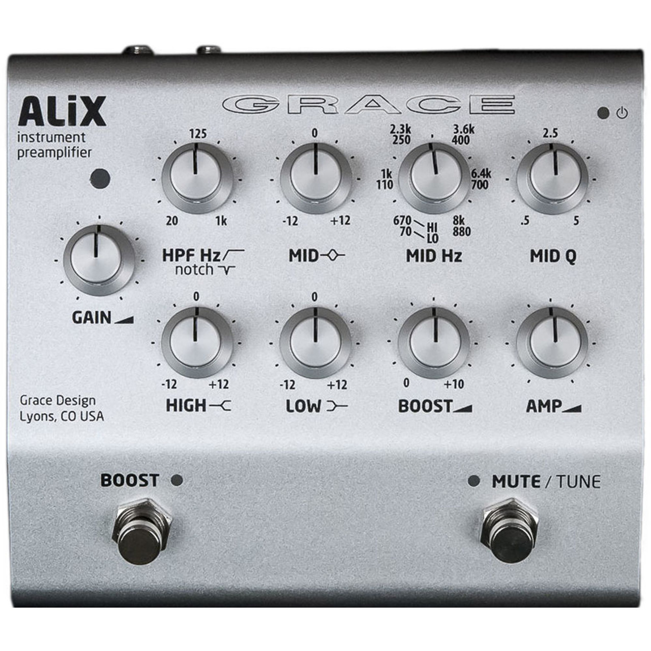 Grace Design ALiX Acoustic Instrument Preamp (Silver)