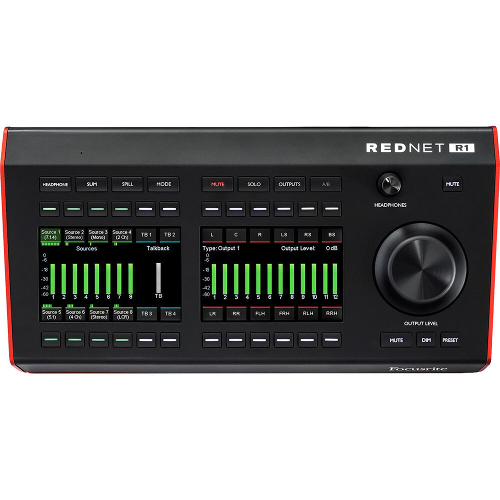 Focusrite RedNet R1 Desktop Remote Controller | FrontEndAudio.com