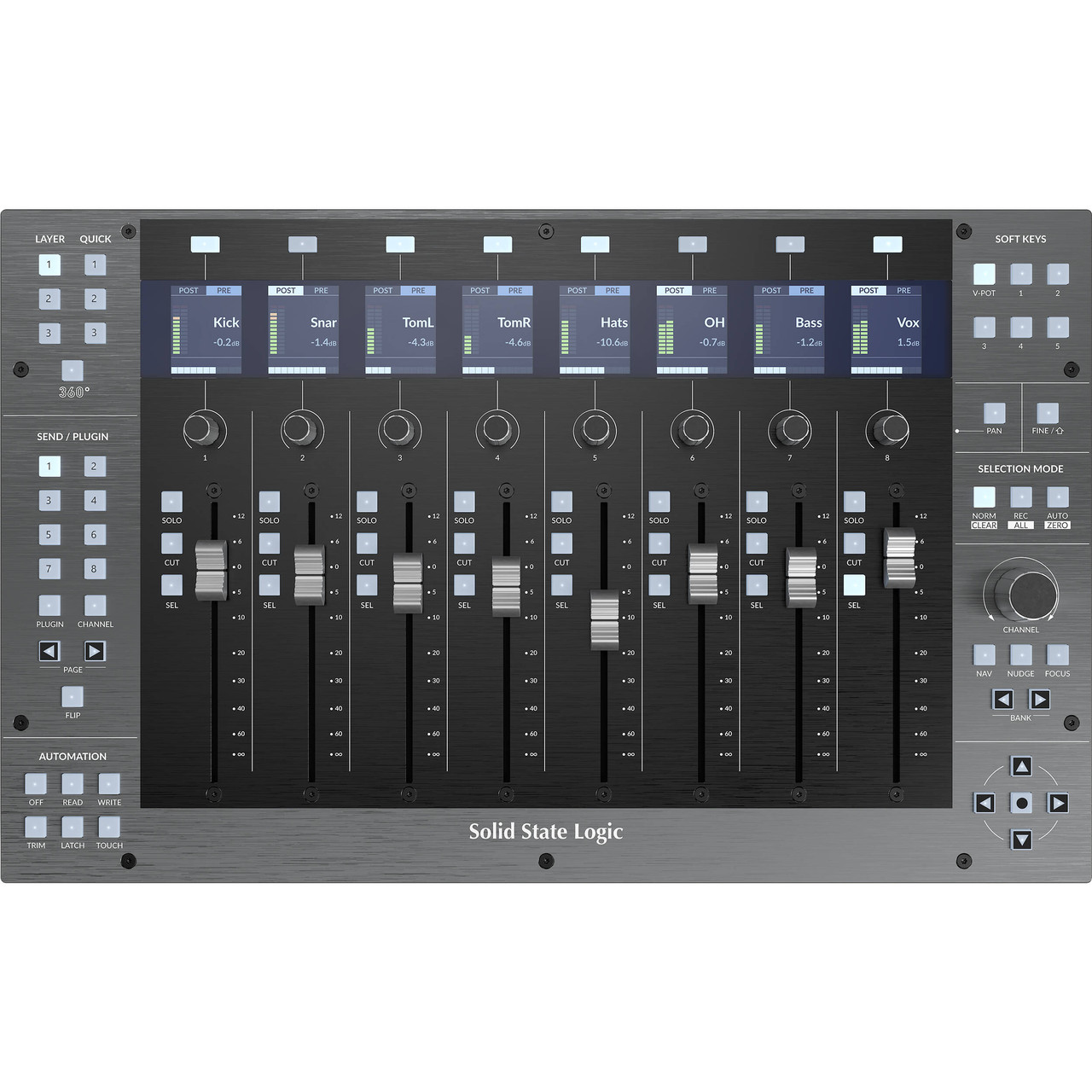 Solid State Logic UF8 DAW Control Surface | FrontEndAudio.com