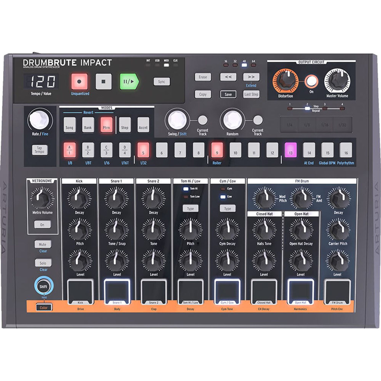 Arturia Drumbrute Impact Drum Machine | FrontEndAudio.com