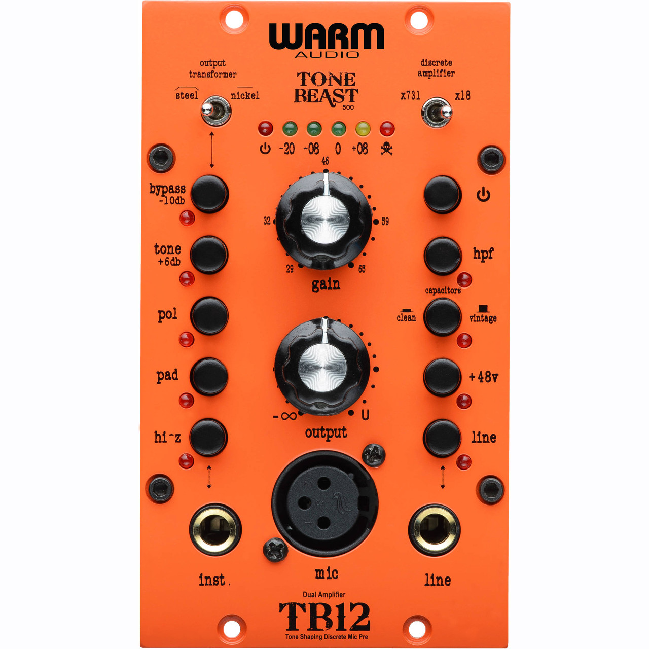 Warm Audio TB12-500 500-Series Preamp (B-Stock) | FrontEndAudio.com
