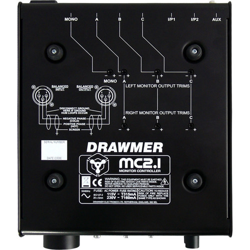 DRAWMER mc2.1 モニターコントローラー Drawmer MC2.1 Desktop Monitor Controller | Sweetwater