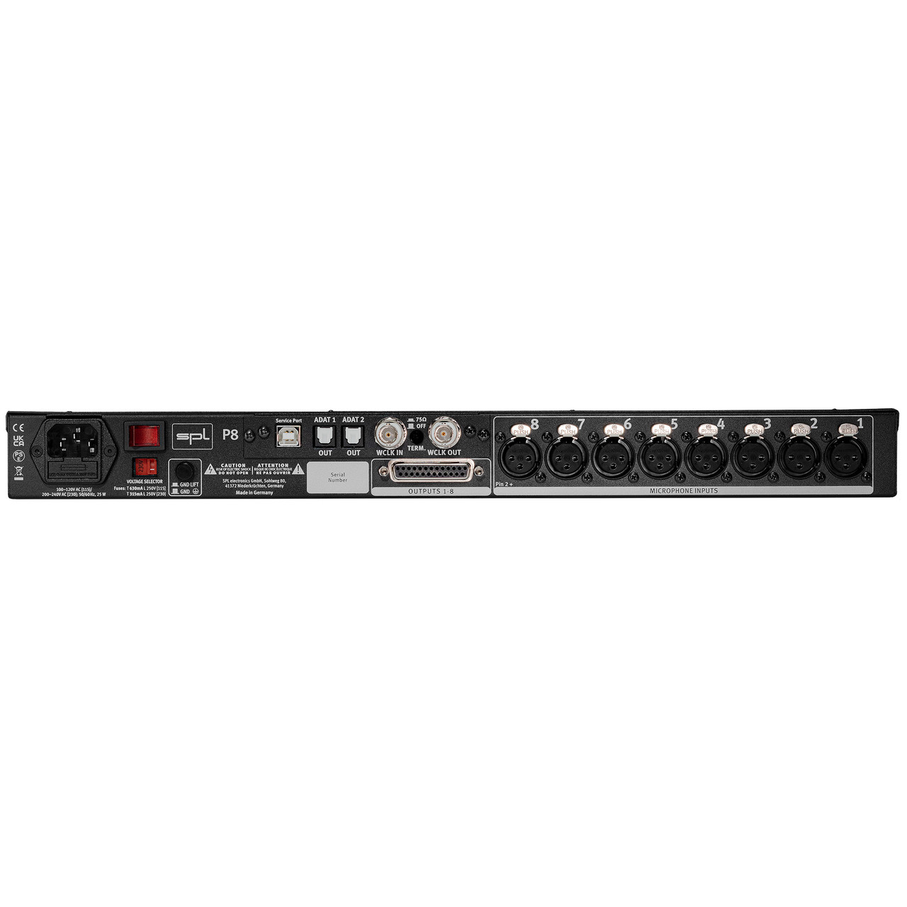 SPL P8 Microphone Preamp w/ ADAT Converter | FrontEndAudio.com