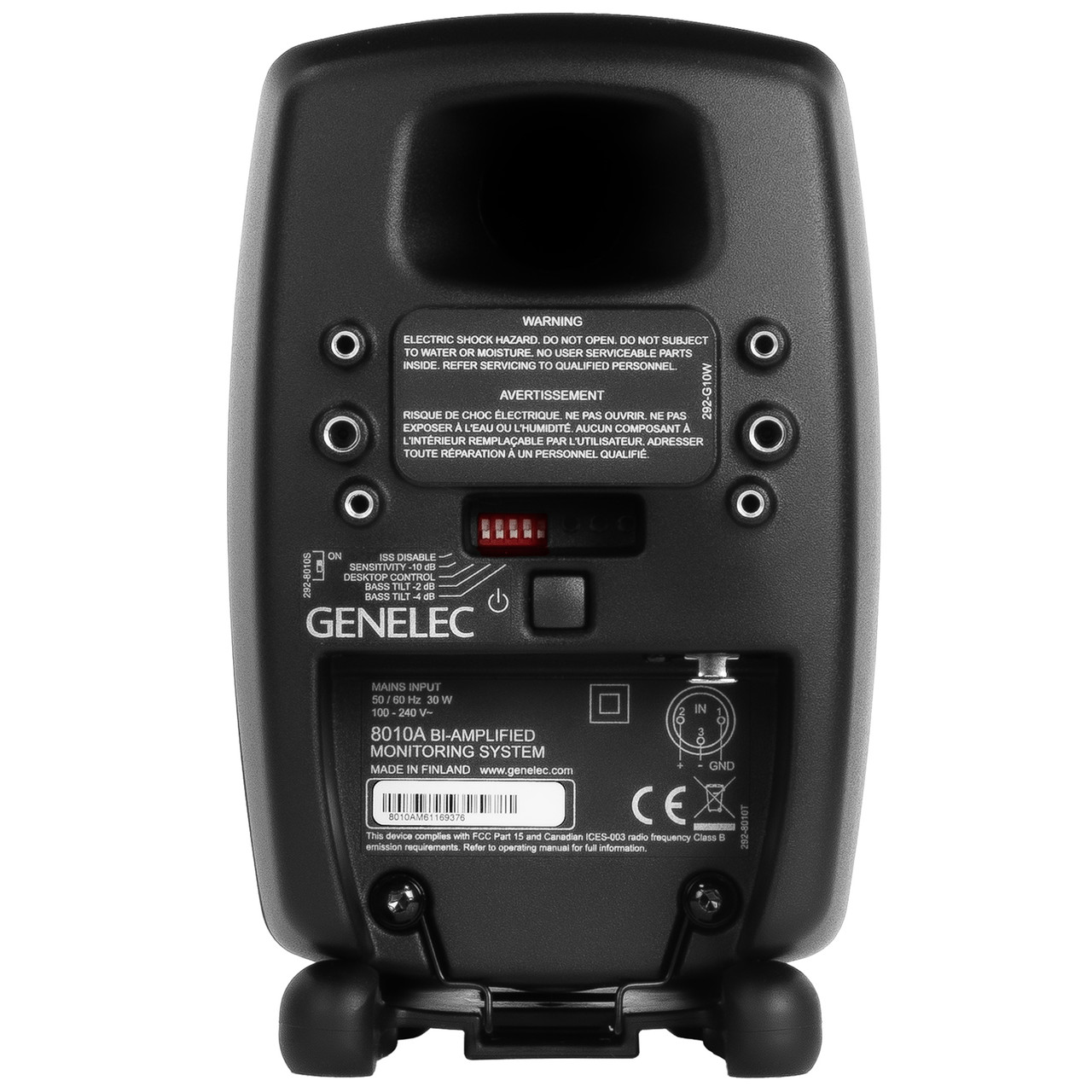 Genelec 8010AM Studio Monitors (Black) | FrontEndAudio.com
