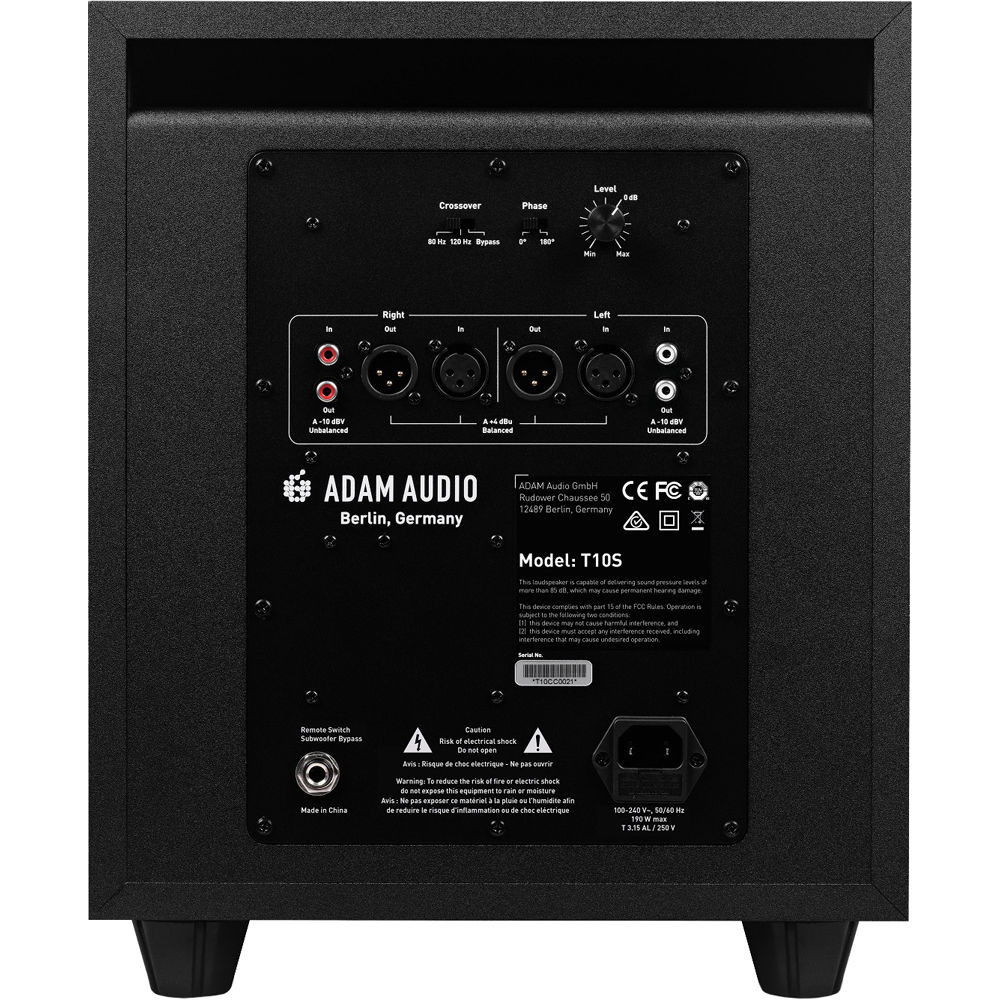 Adam Audio T10S Studio Subwoofer | FrontEndAudio.com
