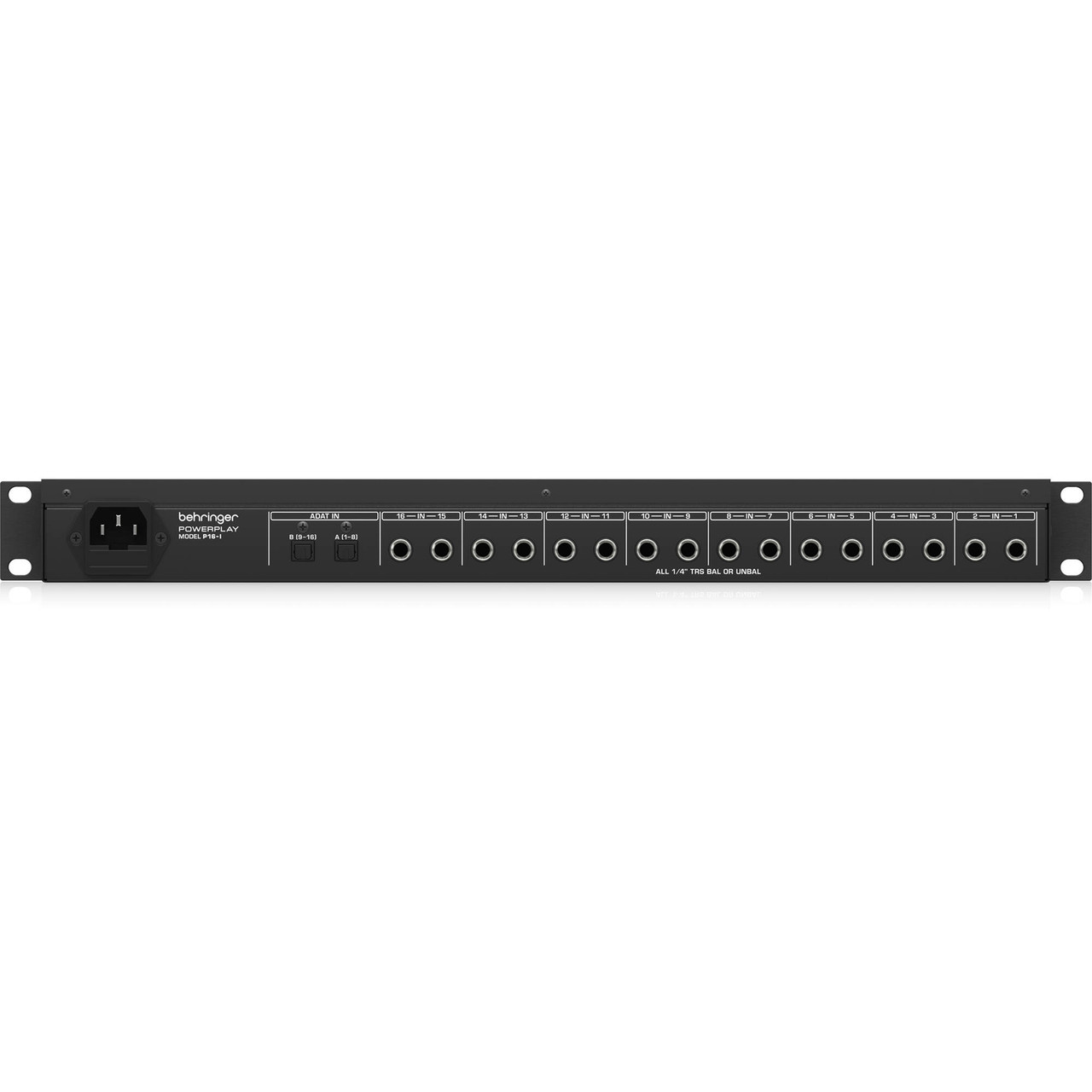 Behringer P16用インプットモジュール Ultranet規格対応 アナログ/ADAT入力 24bit/44.1kHz,48kHzプロセッシング P16-I Behringer POWERPLAY P16-I 16-Channel 19'' Input Module With Analog