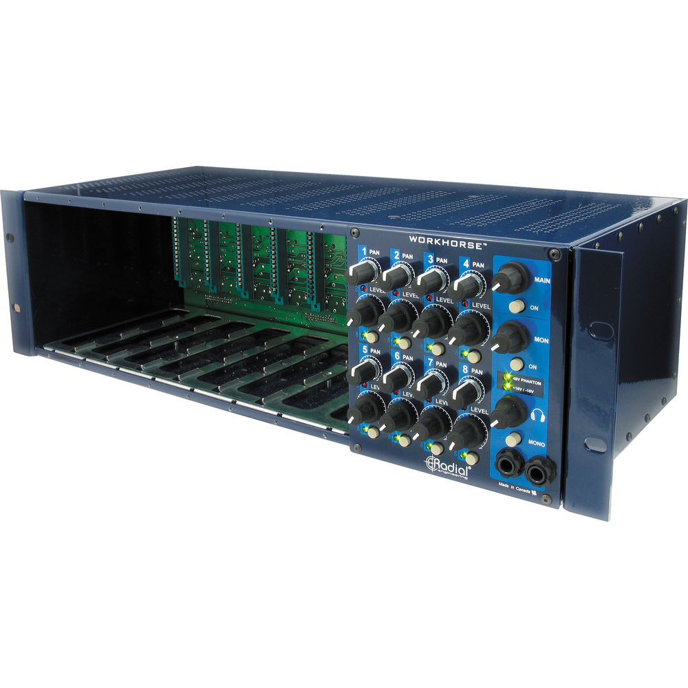 Radial Workhorse 500-Series Rack w/ Summing Mixer (B-Stock