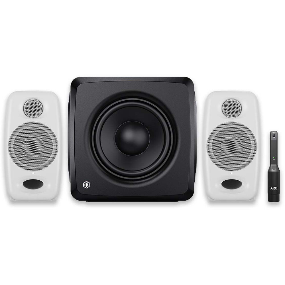 IK Multimedia iLoud Micro Monitor Pro 2.1 Monitor Bundle (White