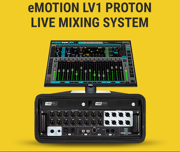 NEW! Waves eMotion LV1 Proton Live Mixing System