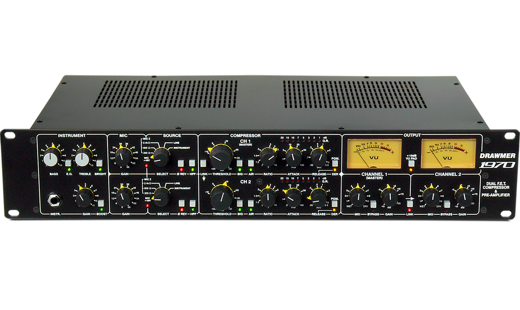 Check out the Brand New Drawmer 1970 Dual Compressor and Preamp!