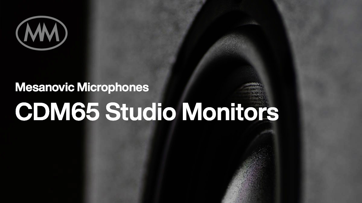 Introducing the Mesanovic Microphones CDM65 Studio Monitors 