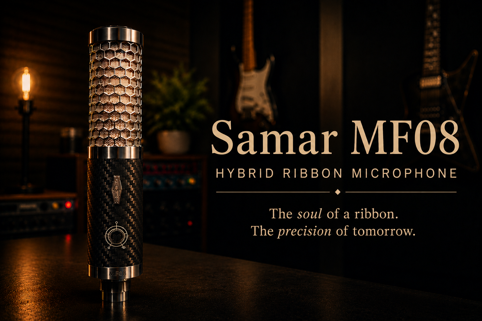 The new one-of-a-kind Samar MF08 Hybrid Ribbon Microphone is here!