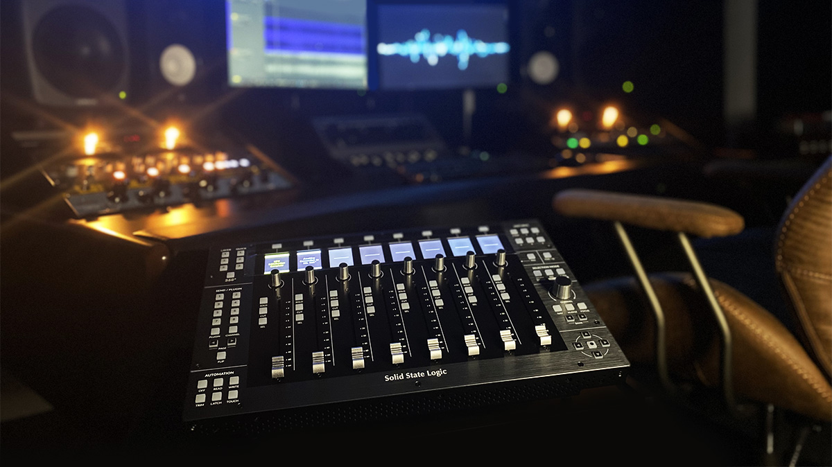 The Solid State Logic UF8 DAW Control Surface