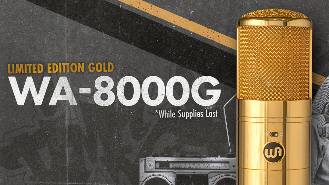 ゴールデンマイク Go for the Gold! Warm Audio Releases the Limited Edition WA-8000G