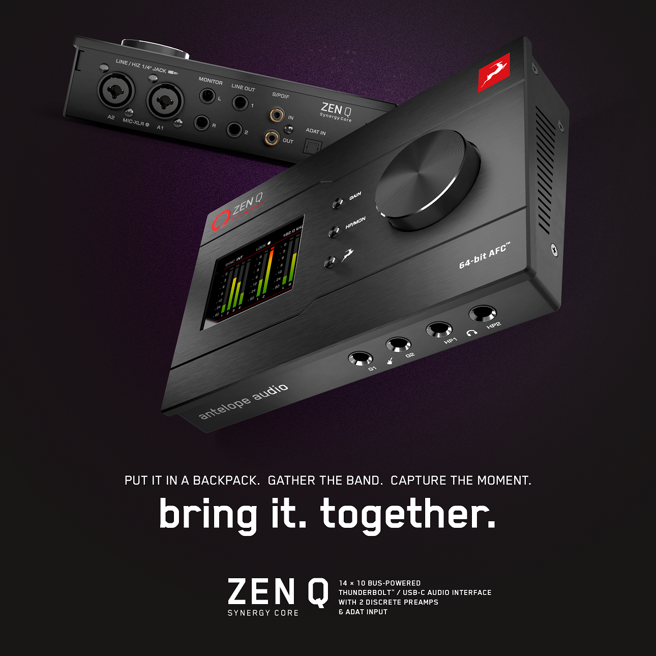 Antelope Zen Q USB Synergy Core Audio Interface - Front End Audio