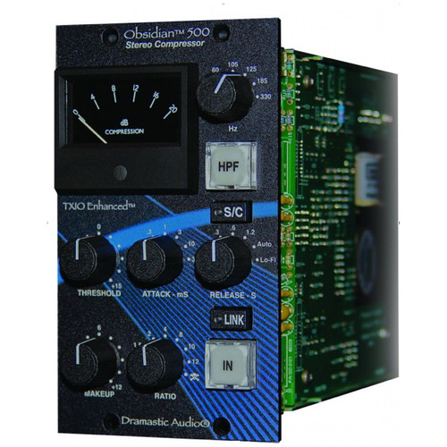 Dramastic Audio Obsidian 500-Series Stereo Compressor